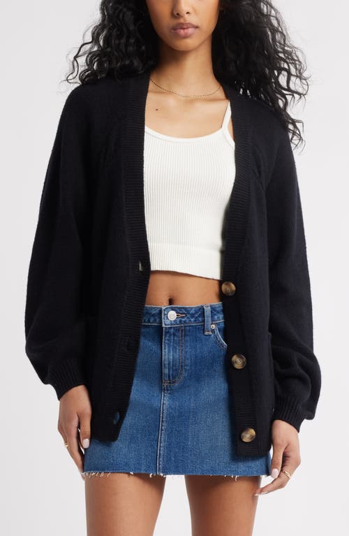 Bp. Relaxed Everyday Cardigan In Black