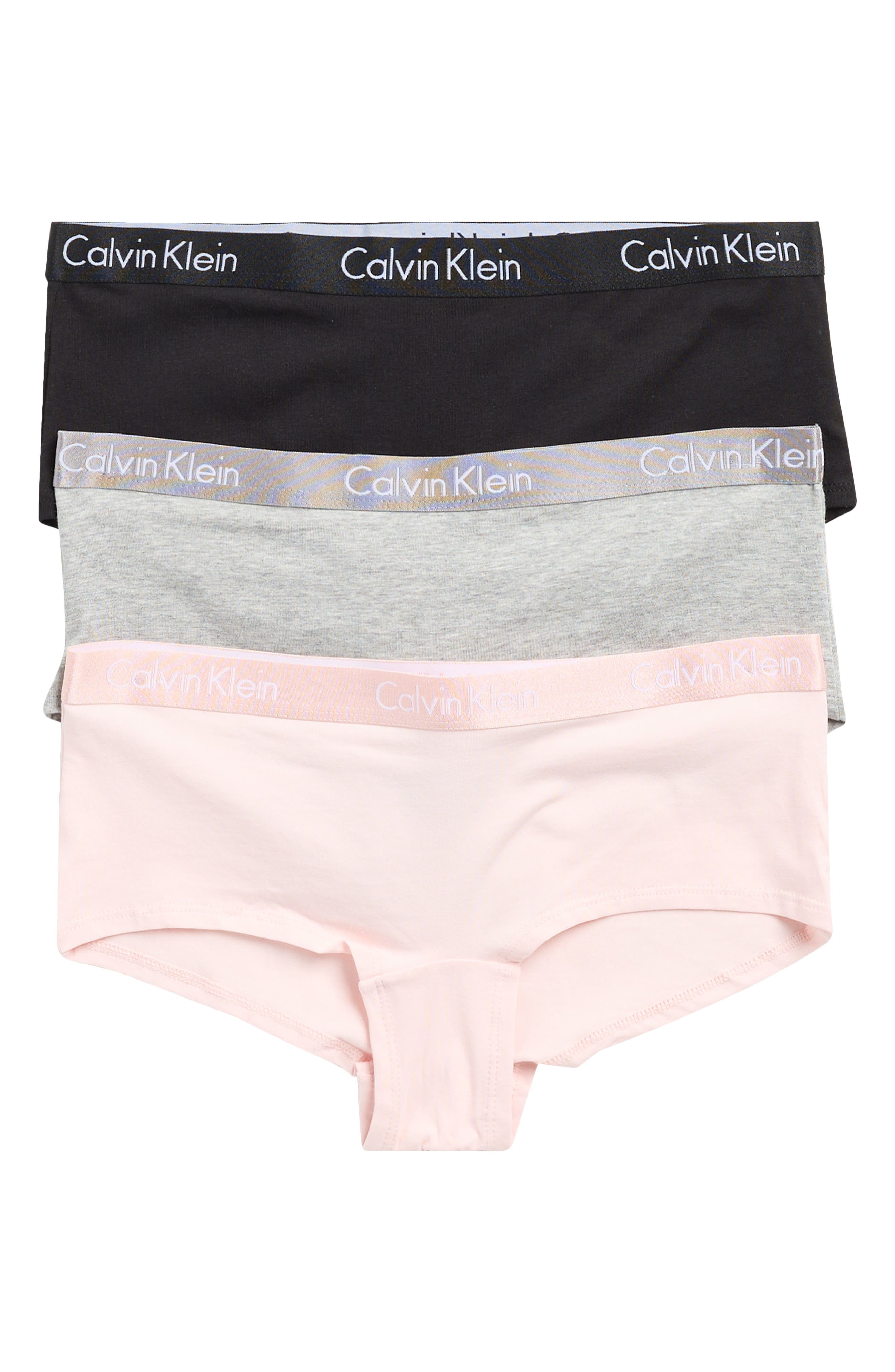 Calvin Klein Motive Cotton Boyshorts - Pack of 3