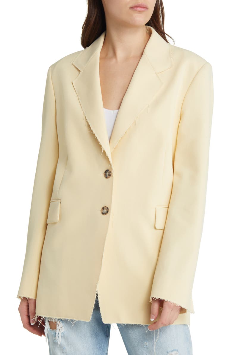 FRAME Oversize Raw Edge Blazer, Alternate, color, 