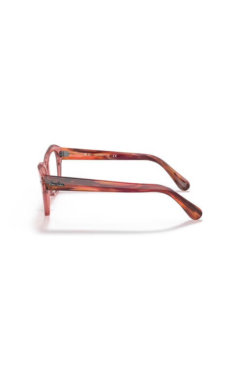 Ray Ban Ray-ban 48mm Irregular Optical Glasses In Pink