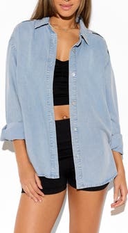 Spiritual Gangster Solstice Chambray Button-Up Shirt