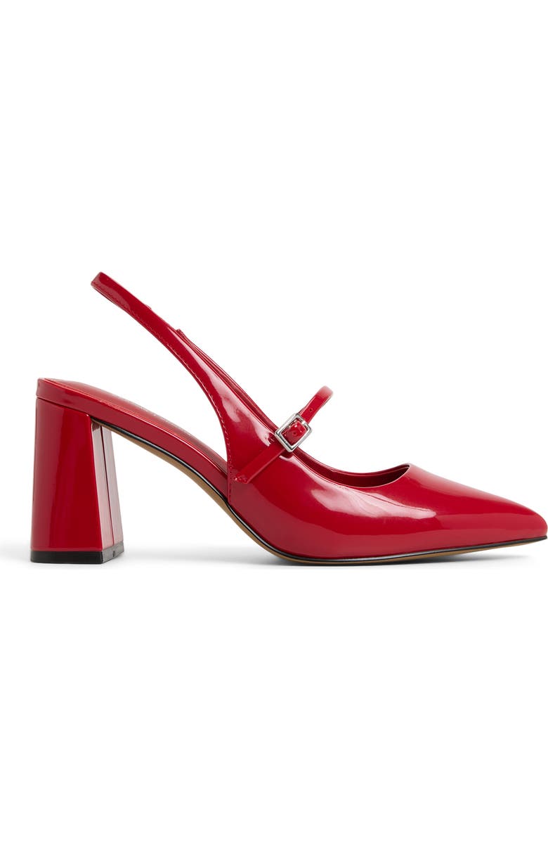 Call It Spring By Aldo Coquettte Slingback Pointed Toe Mary Jane Pump, Alternate, color, Bright Red