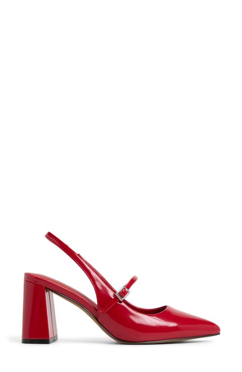 Call It Spring By Aldo Coquettte Slingback Pointed Toe Mary Jane Pump In Red