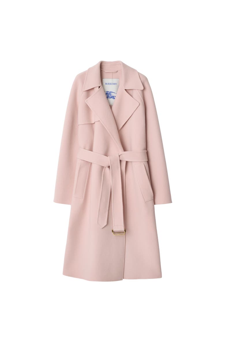 Burberry Cashmere Wrap Coat, Alternate, color, Bouquet Pink