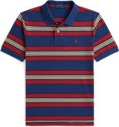 Polo Ralph Lauren Kids' Striped Cotton Piqué Polo