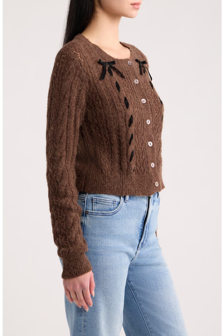 Dione Cardigan, Alternate, color, GLAZED TOFFEE