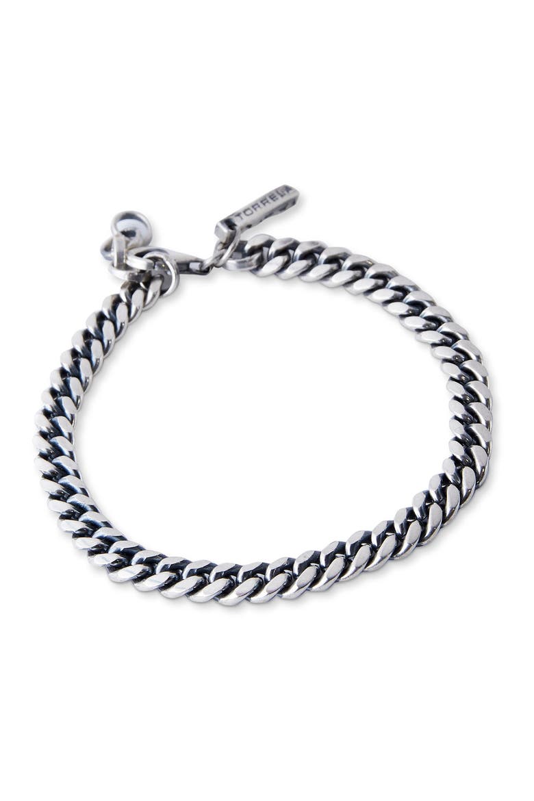 Cuban Link Silver Bracelet, Main, color, Sterling Silver