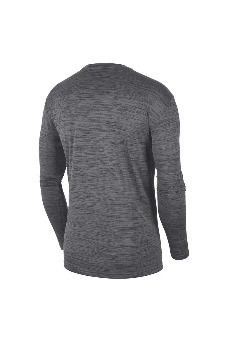 Men's Jordan Brand Charcoal UCLA Bruins Sideline Game Day Velocity Performance Long Sleeve T-Shirt, Alternate, color, Charcoal