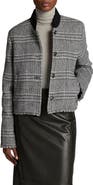 Vince Plaid Wool Blend Jacket