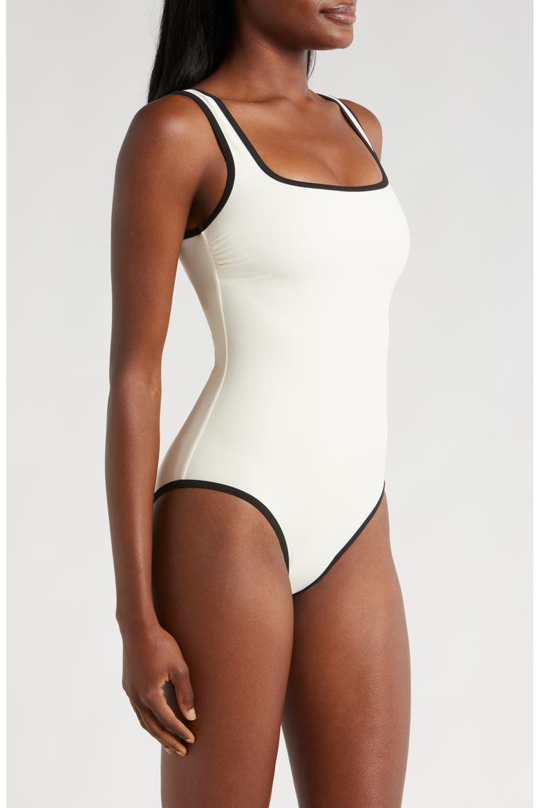 McKenna One-Piece Swimsuit, Alternate, color, PEARL