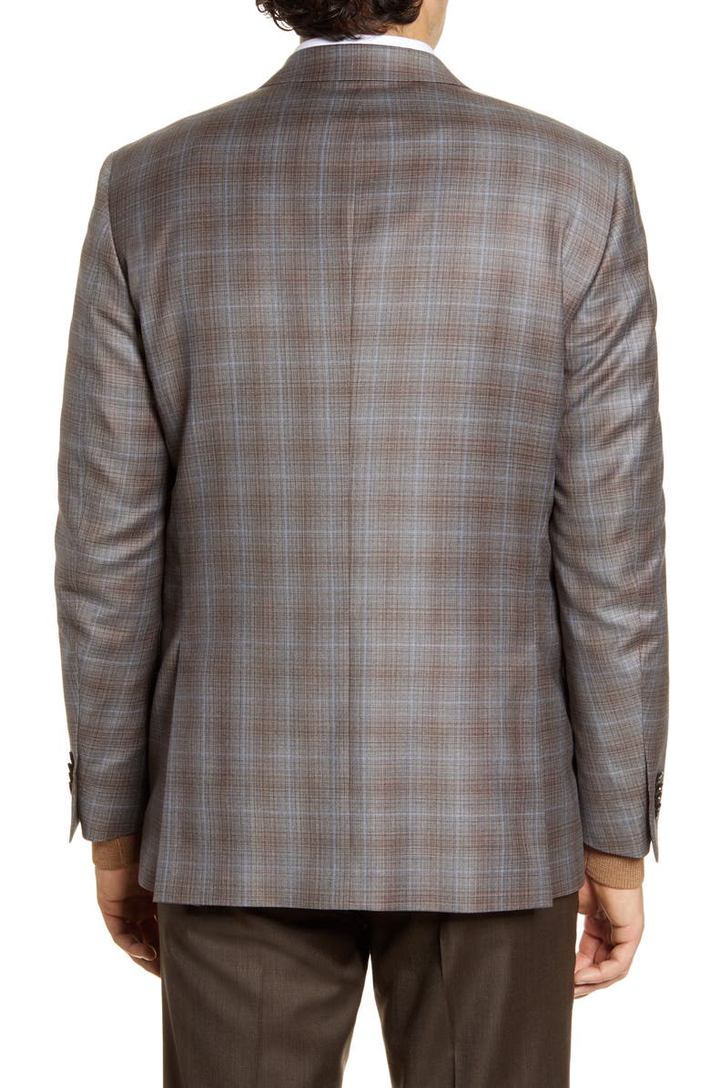 Peter Millar Flynn Classic Fit Plaid Wool Sport Coat, Alternate, color,