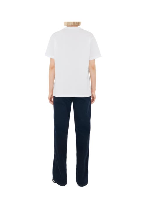 Burberry Check Pocket T-shirt In White