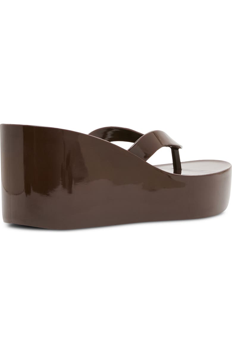 Steve Madden Jella Platform Wedge Flip Flop, Alternate, color, Dark Brown