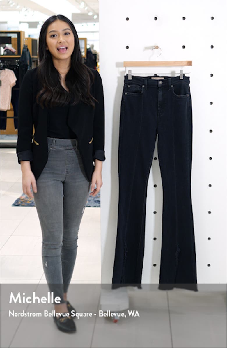 <sup>®</sup> Exaggerated Kick Fray Hem Jeans, sales video thumbnail