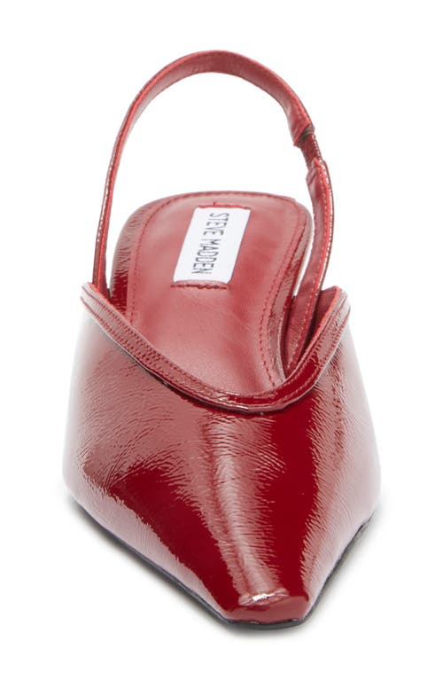 Steve Madden Haleigh Slingback Pump In Red Patent