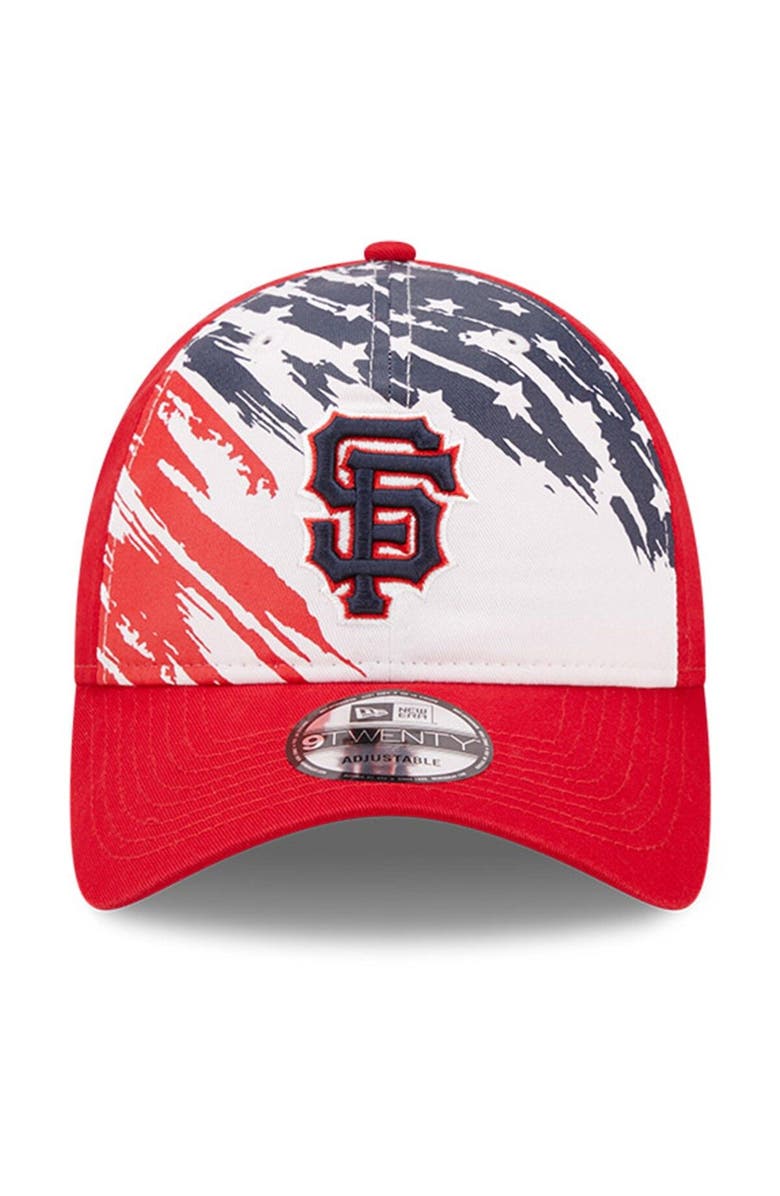 New Era Men's New Era Red San Francisco Giants 2022 4th of July 9TWENTY Adjustable Hat, Alternate, color, Red