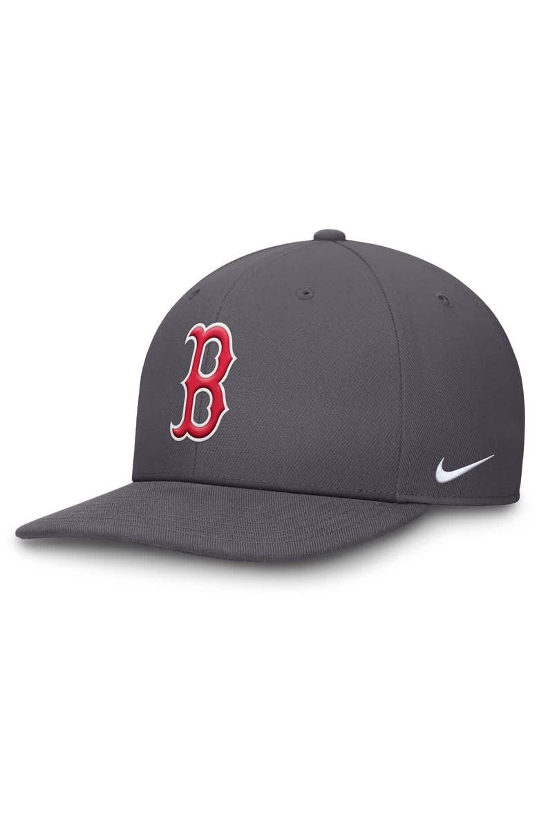 Nike Men's Nike Gray Boston Red Sox Pro Performance Snapback Hat, Main, color, 