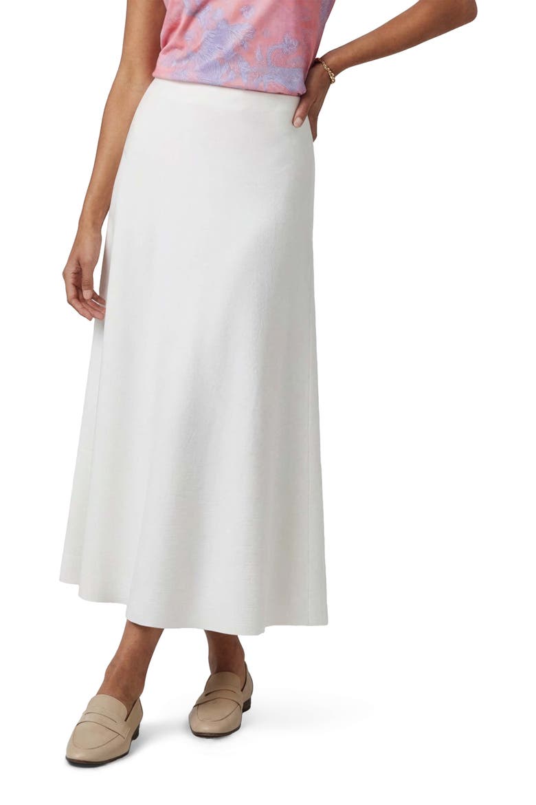 Womens Midi Skirt, Alternate, color, WHITE
