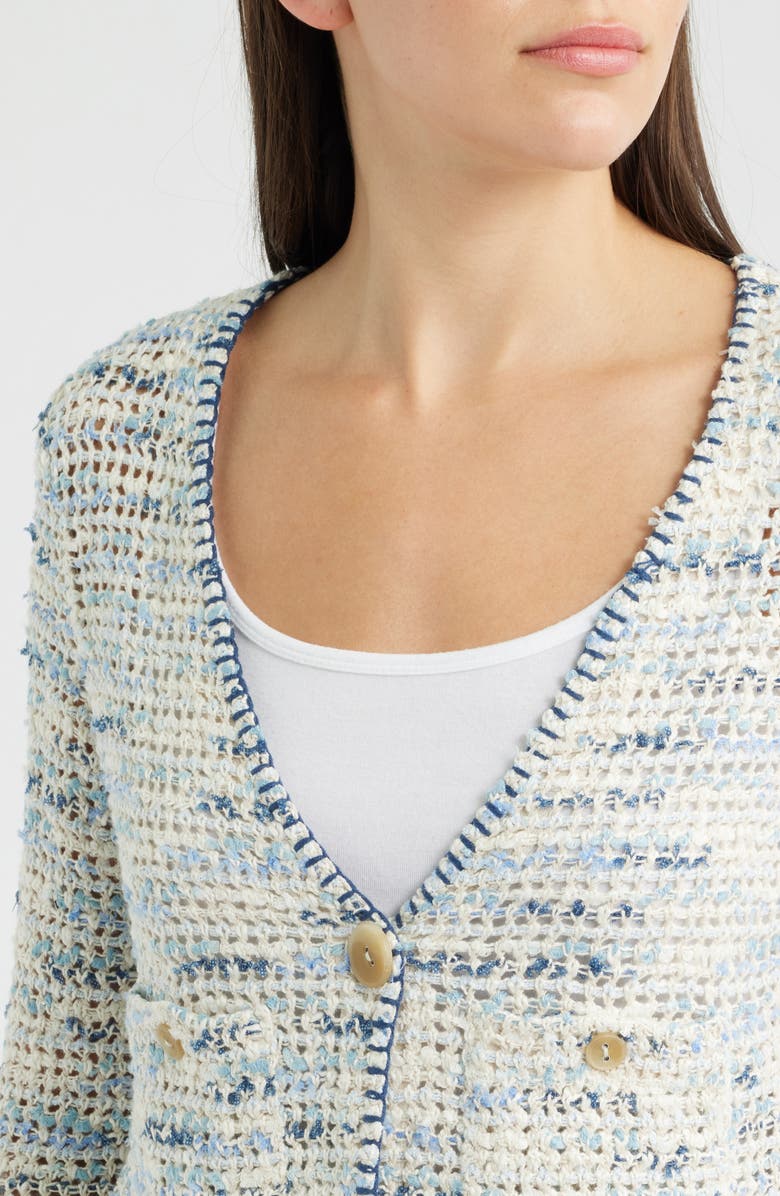 NIC+ZOE Misty Dawn Cardigan, Alternate, color, Indigo Multi
