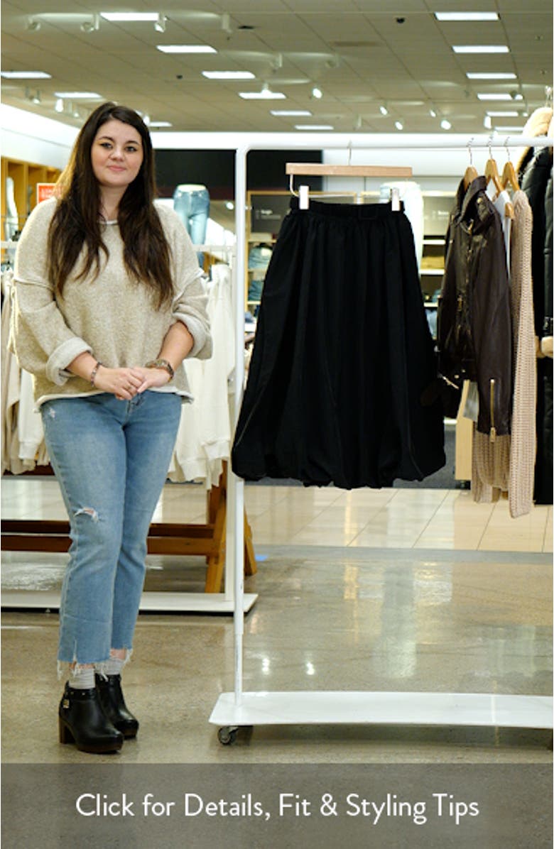 Belted Blouson Midi Skirt, sales video thumbnail