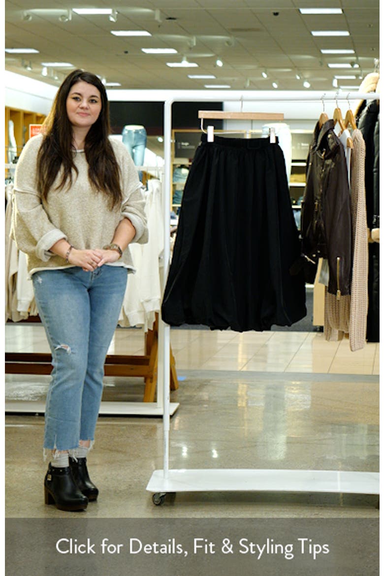 Belted Blouson Midi Skirt video