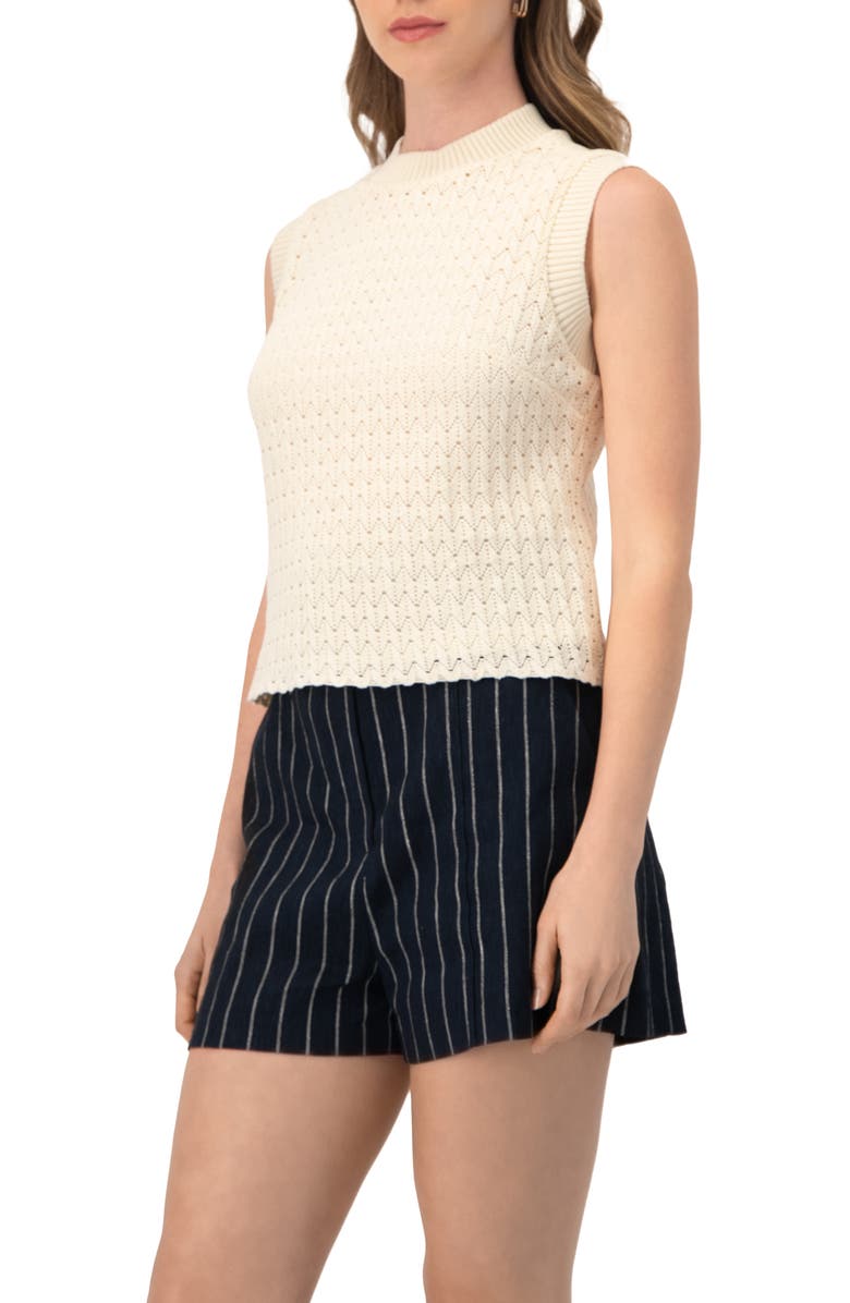 IVONNE Sleeveless Knitted Top, Alternate, color, Natural