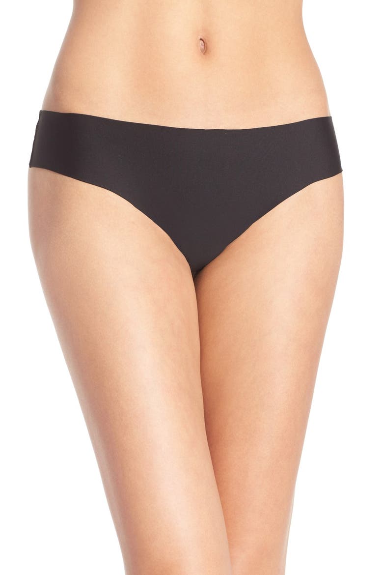 'No Show' Thong, Main, color, BLACK