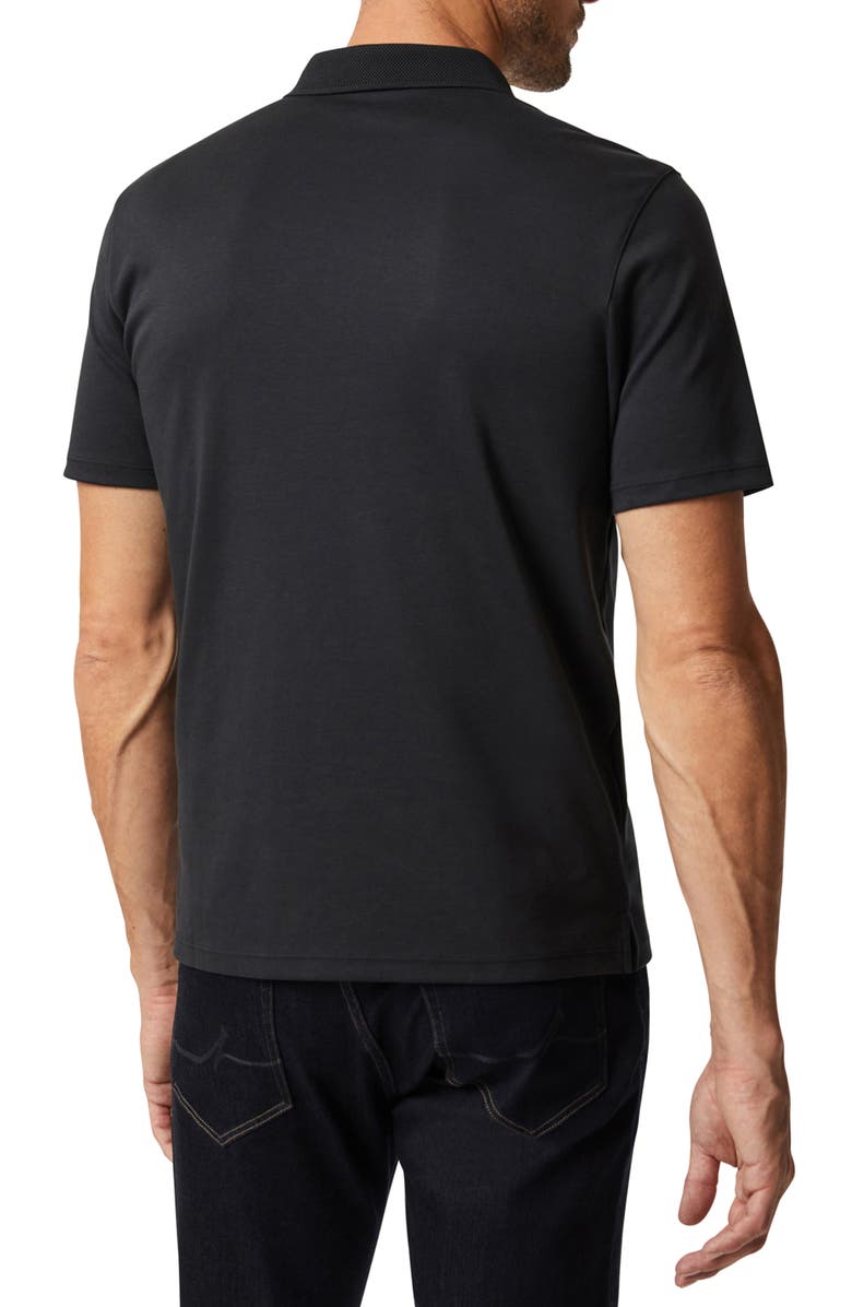 34 Heritage Pima Cotton Polo, Alternate, color, Black