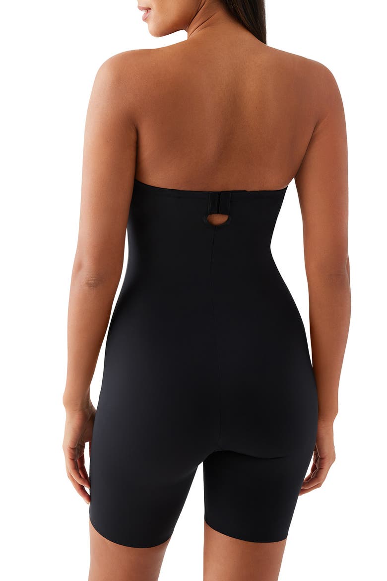 Red Carpet™ All in One Thigh Shaper Bodysuit, Alternate, color, BLACK
