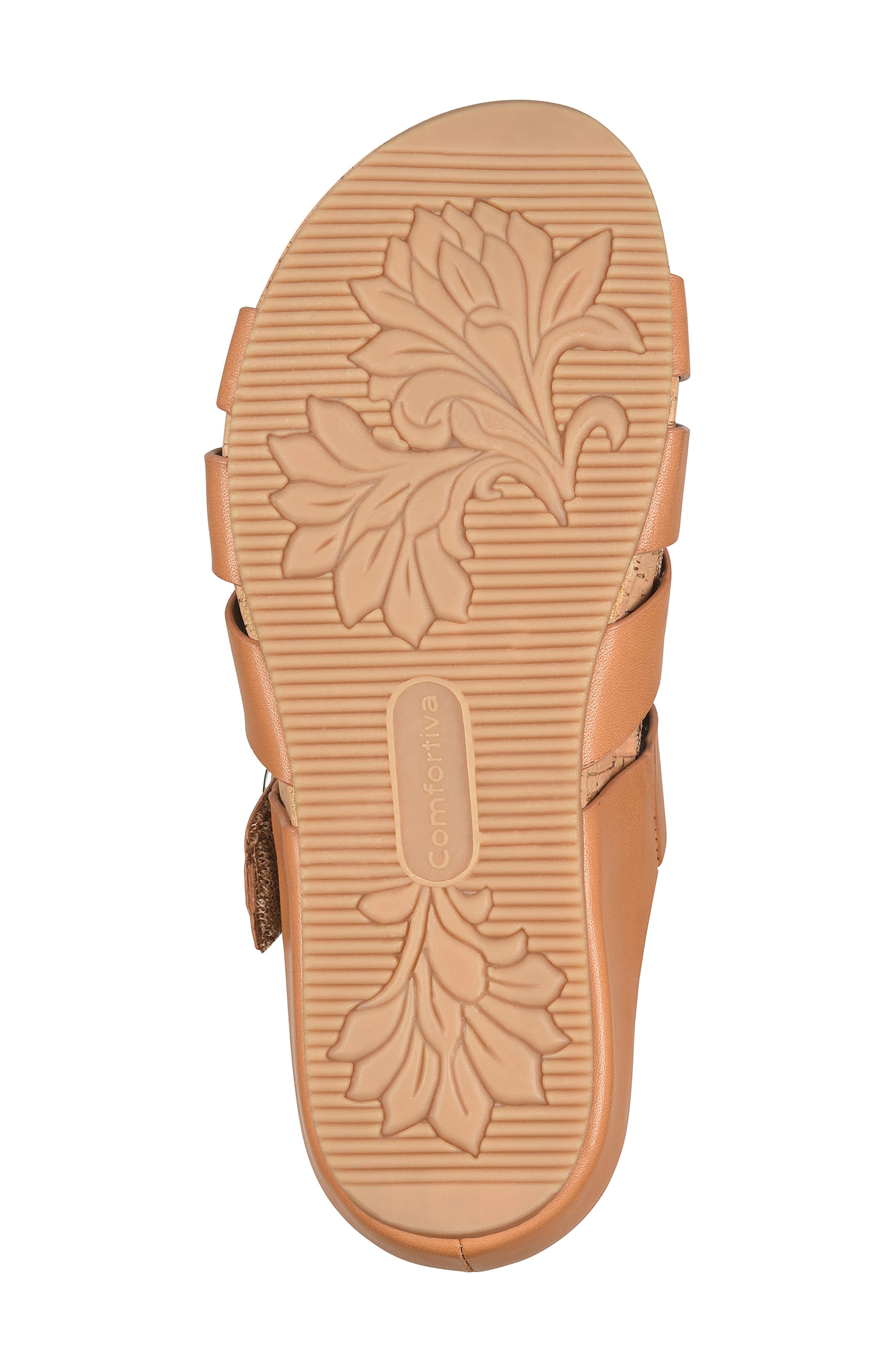 Gianna Platform Wedge Slide Sandal, Alternate, color, LUGGAGE