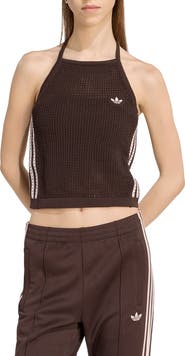adidas Open Stitch Halter Top