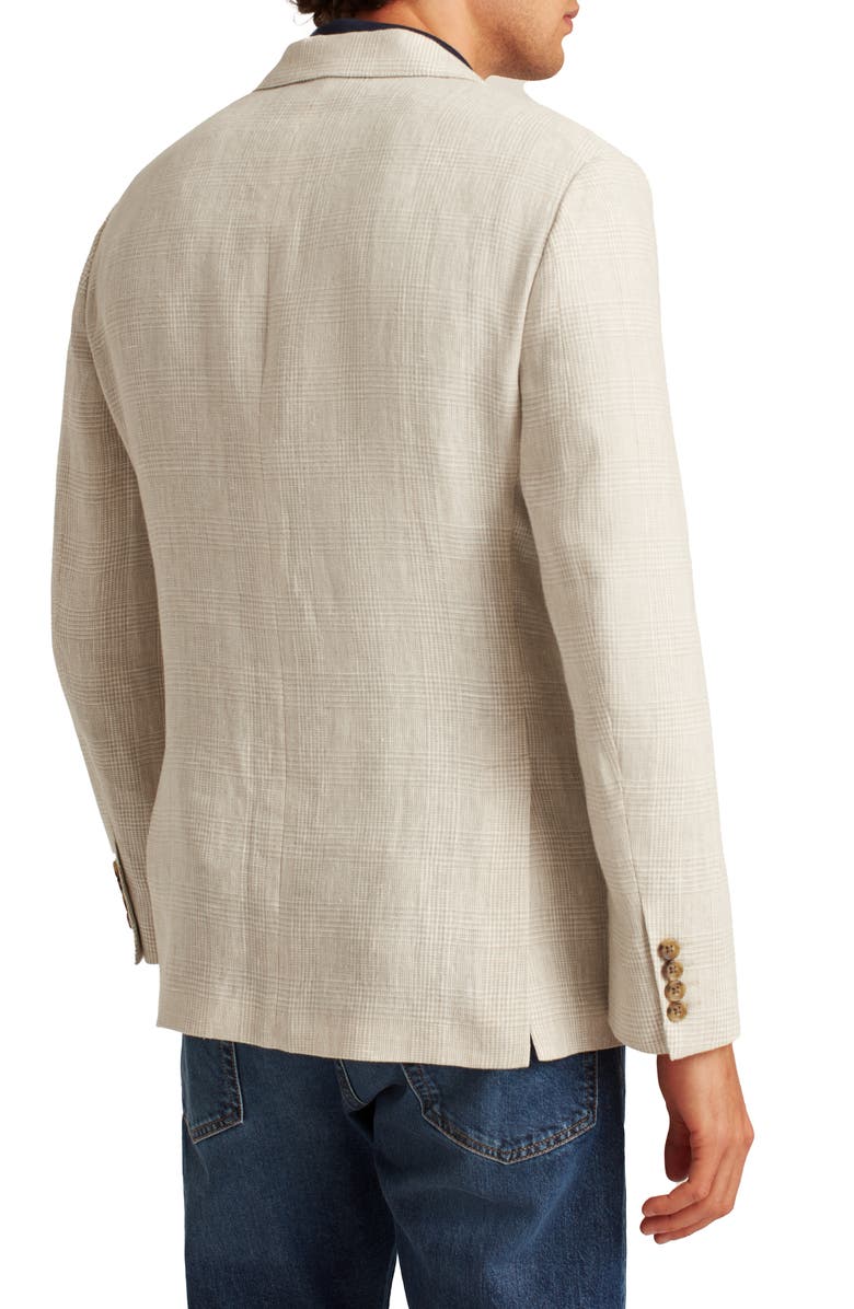 Bonobos Unconstructed Plaid Linen Blazer, Alternate, color,