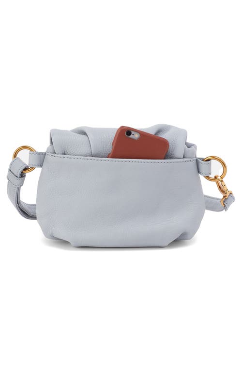 Hobo Harley Leather Crossbody Sling Bag In Blue Pearl