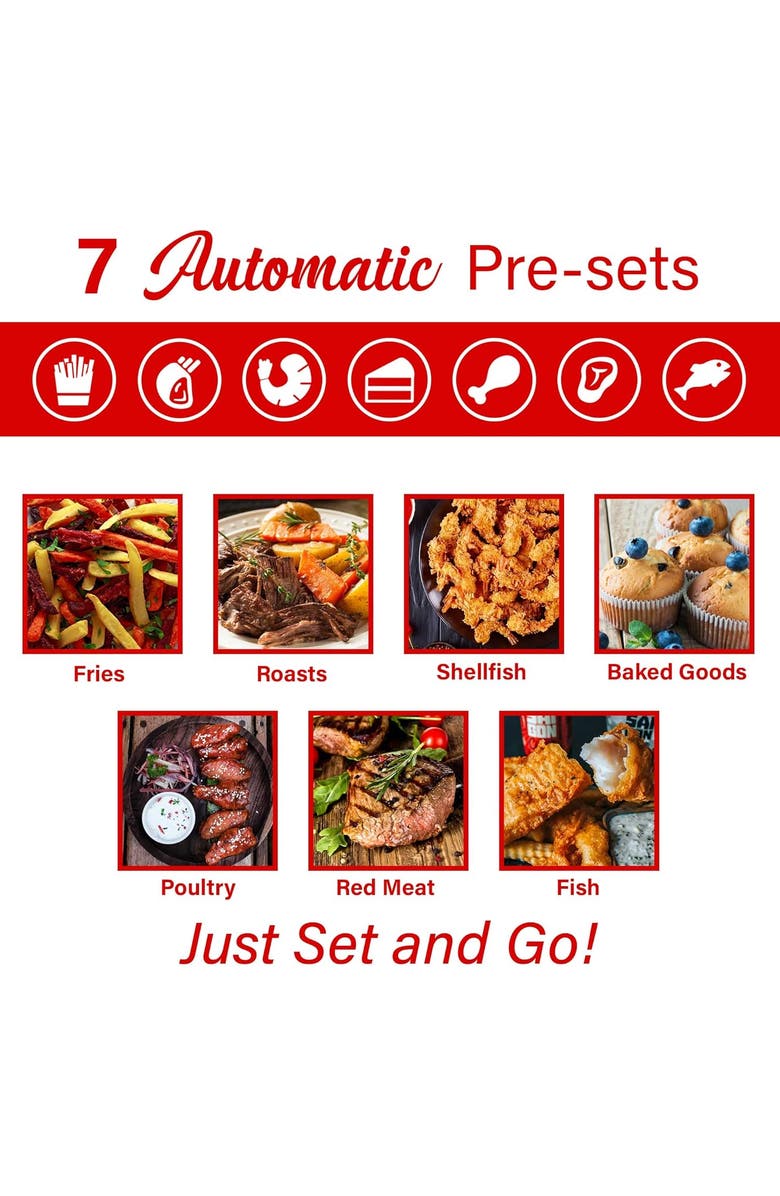 Brentwood Electric Digital Air Fryer, Alternate, color, Black