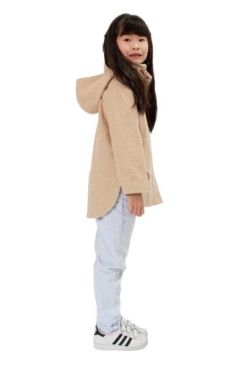 Belle & Bloom When I Grow Up Detachable Hooded Coat, Alternate, color, Pale Oat