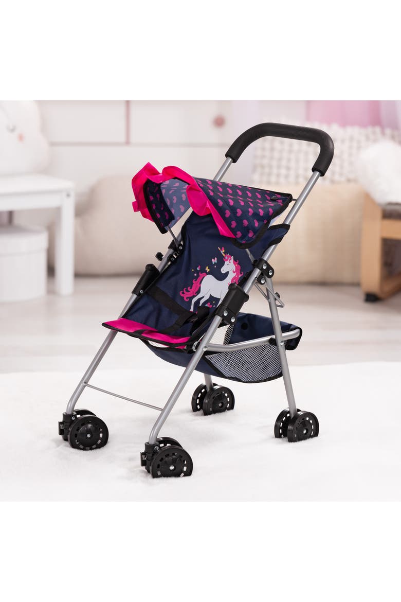 Foldable Buggy Stroller For Dolls Up to 18 inches, Alternate, color, Multicolored