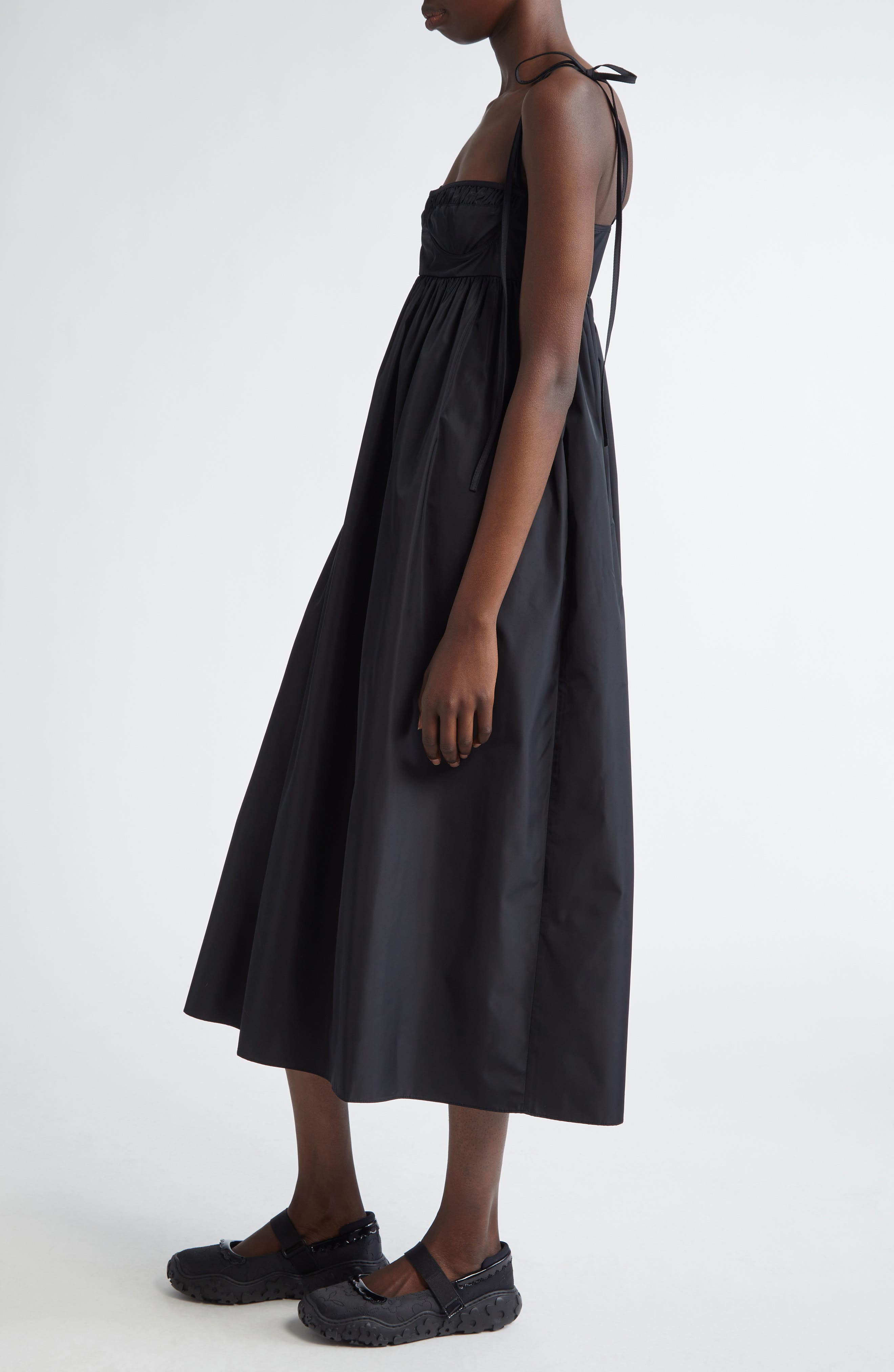 Cecilie Bahnsen Alena Bralette Recycled Faille Midi Dress (Women ...