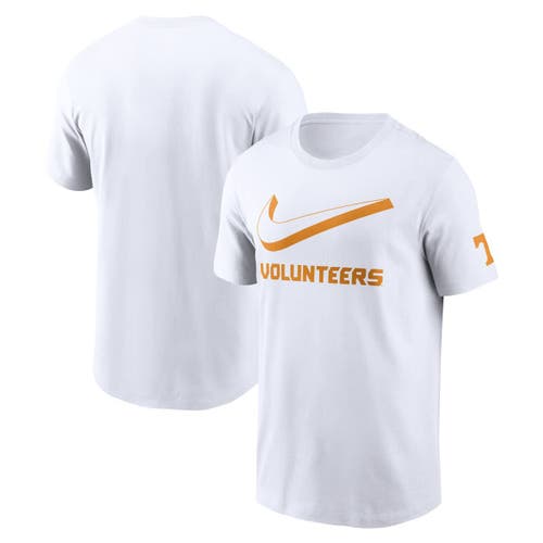 Nike White Tennessee Volunteers Primetime 2-hit Swoosh T-shirt In White