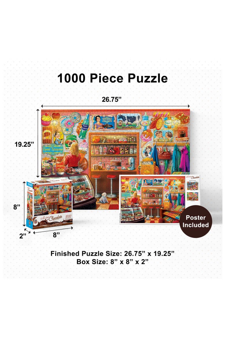 Chocolate Shop 1000 Piece Jigsaw Puzzle, Alternate, color, Multicolor