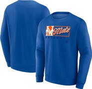 FANATICS Men's Fanatics Royal New York Mets Focus Fleece Pullover Sweatshirt