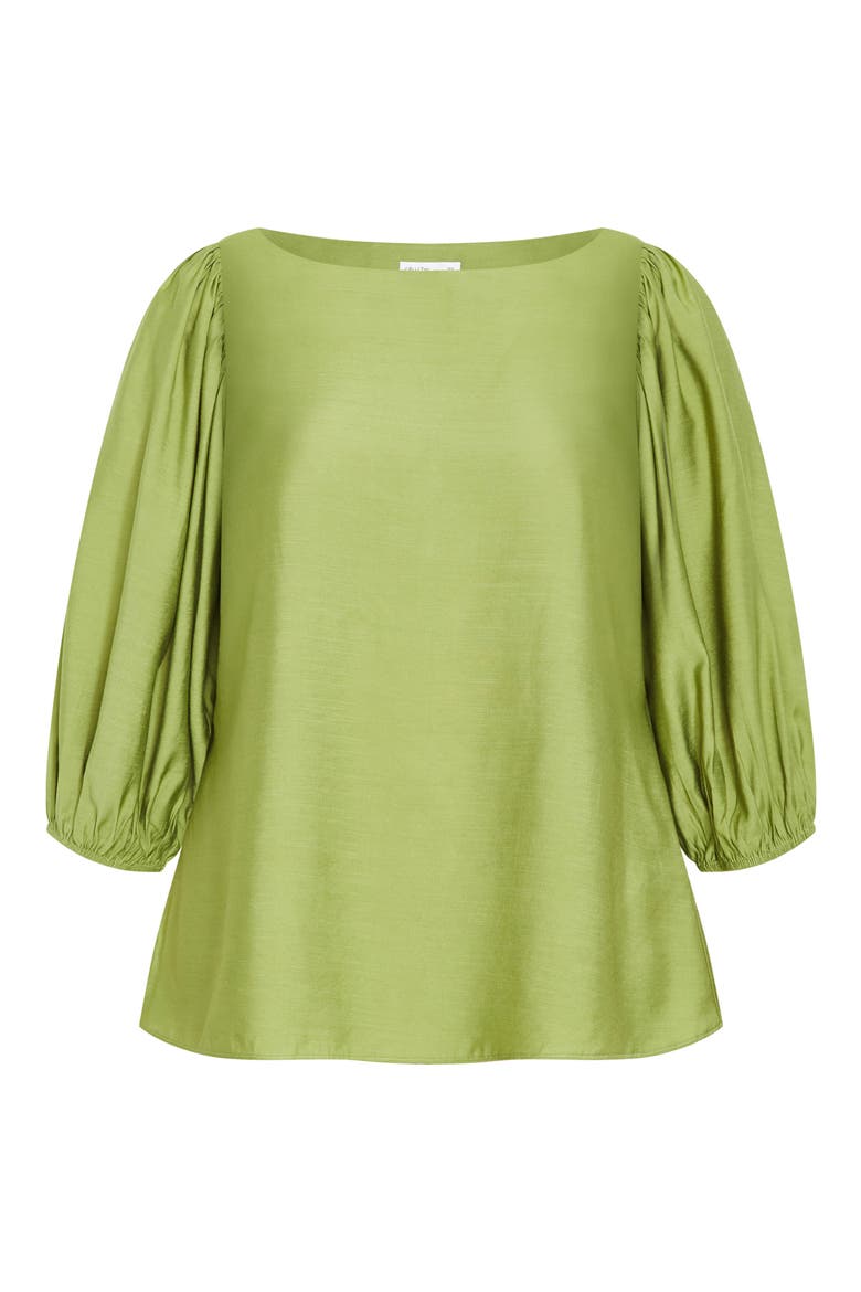 Immy Puff Sleeve Top, Alternate, color, MATCHA