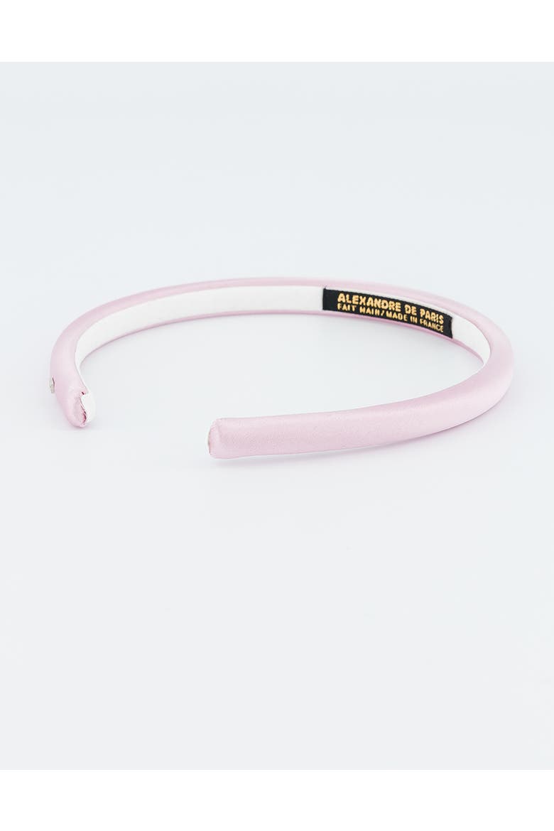 Douceur Silk Satin Headband, Alternate, color, Pink