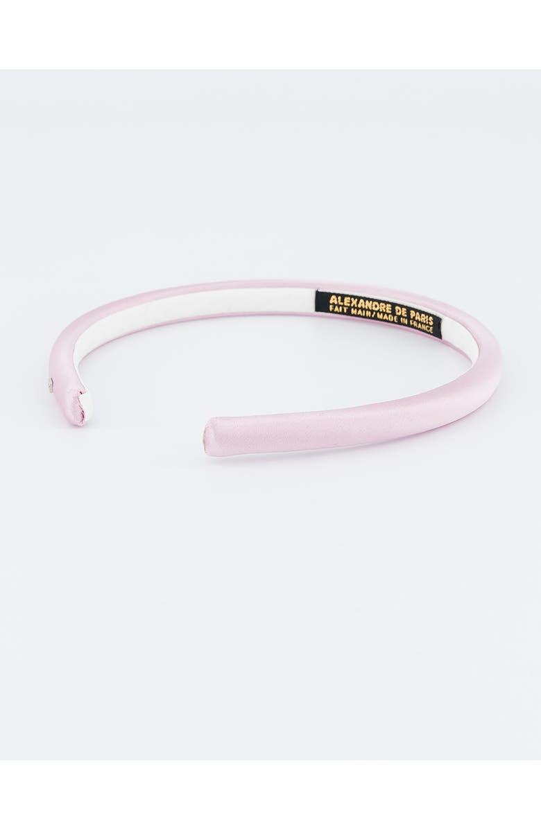 Alexandre de Paris Douceur Silk Satin Headband, Alternate, color, Pink