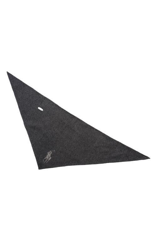 Polo Ralph Lauren Polo Player Wool Triangle Wrap In Gray