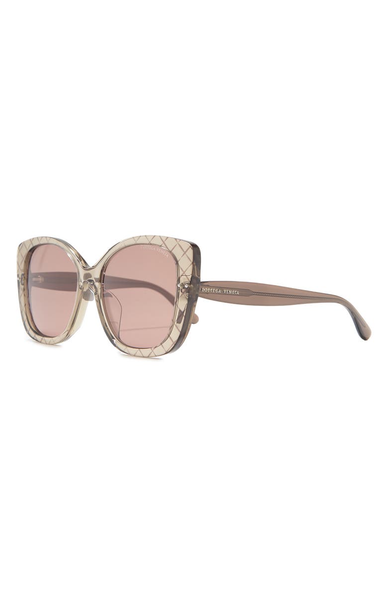 Bottega Veneta 57mm Square Sunglasses, Alternate, color,