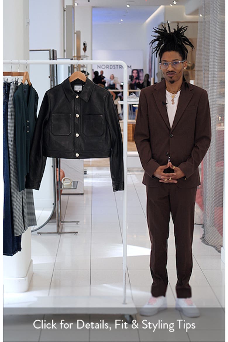 The Small Crop Leather Jacket video