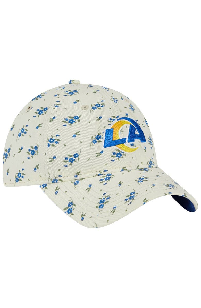 New Era Men's New Era  Cream Los Angeles Rams Bloom 9TWENTY Adjustable Hat, Alternate, color, 