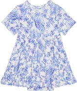 Posh Peanut Short Sleeve Ruffled Skirted Bodysuit