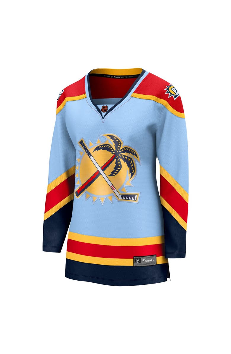 FANATICS Women's Fanatics Branded Light Blue Florida Panthers Special Edition 2.0 Breakaway Blank Jersey, Alternate, color, 