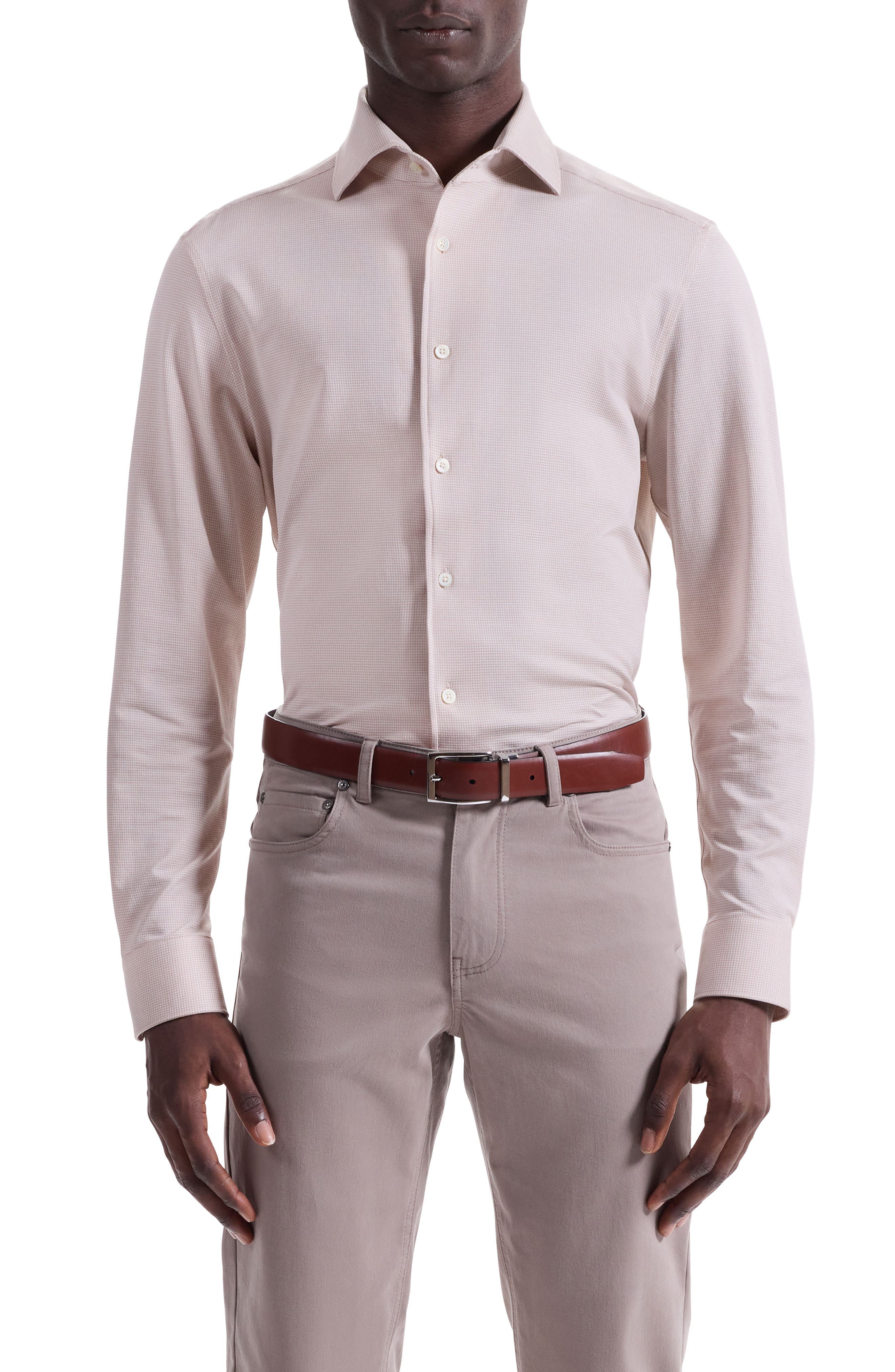 Devon OoohCotton Houndstooth Button-Up Shirt